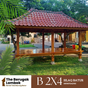 Berugak Sekenem Ukuran 2 x 4