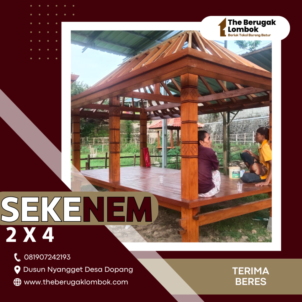 Berugak Kayu Lombok Utara